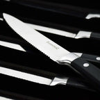 Barenthal 6pcs/set Steak Knives, Stainless Steel Serrated Steak Knives, 4.8-inch Serrated Steak Knife with Storage Case