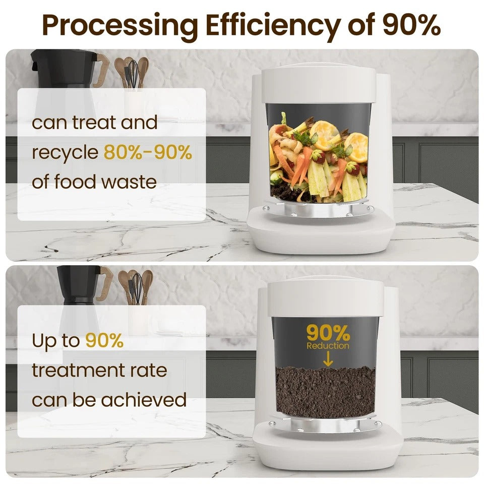 4L Electric Composter for Kitchen, Smart Compost Bin Outdoor/Indoor