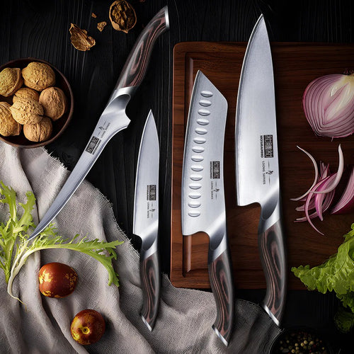 17-Piece Japanese Knife Set with Magnetic Block